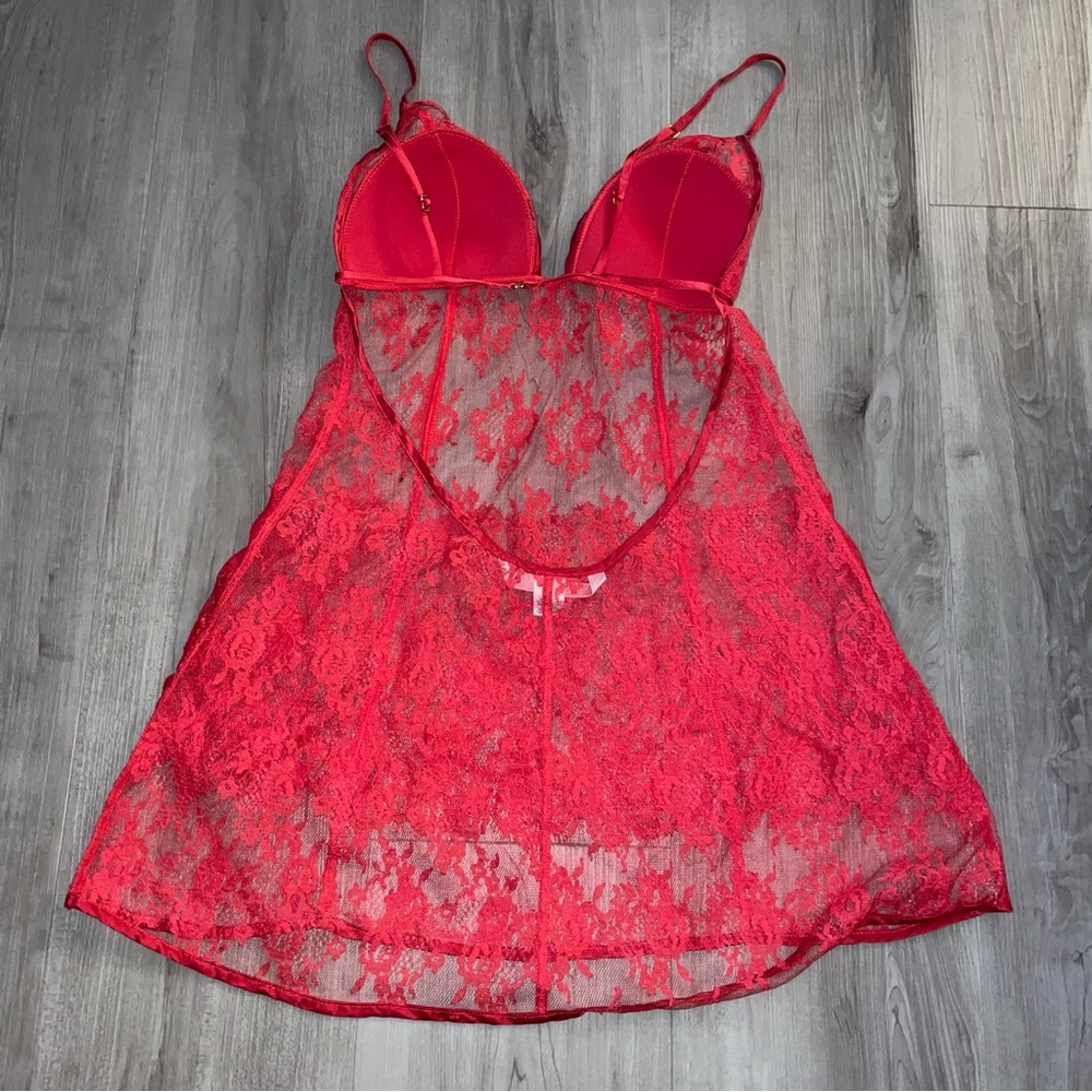Victoria’s Secret Red Lace Lingerie S - Picture 5 of 7